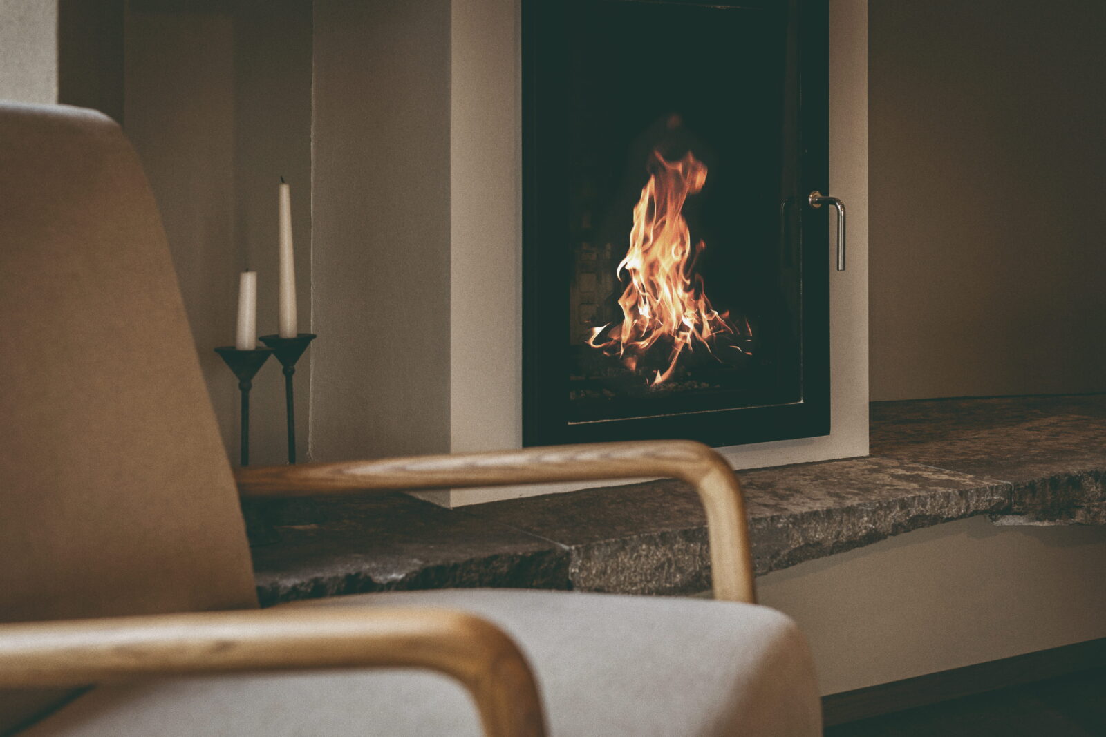 Frühstücken im Kaminzimmer